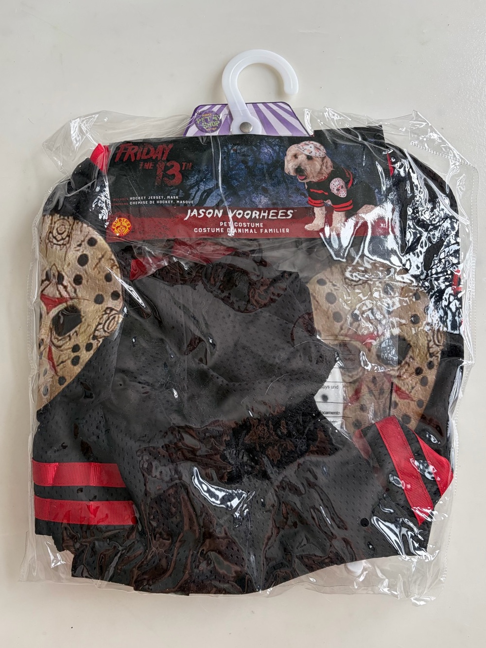 Friday the 13th: Jason Voorhees Pet Costume for For Dogs by Rubies, XL